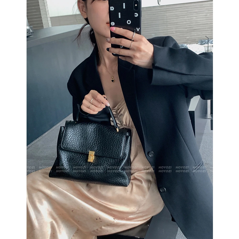 Casual Soft Women\'s Handbags Faux Suede Shoulder Bag Designer Crossbody Bags for Women 2023 Litchi Pattern Commuter Tote Purses