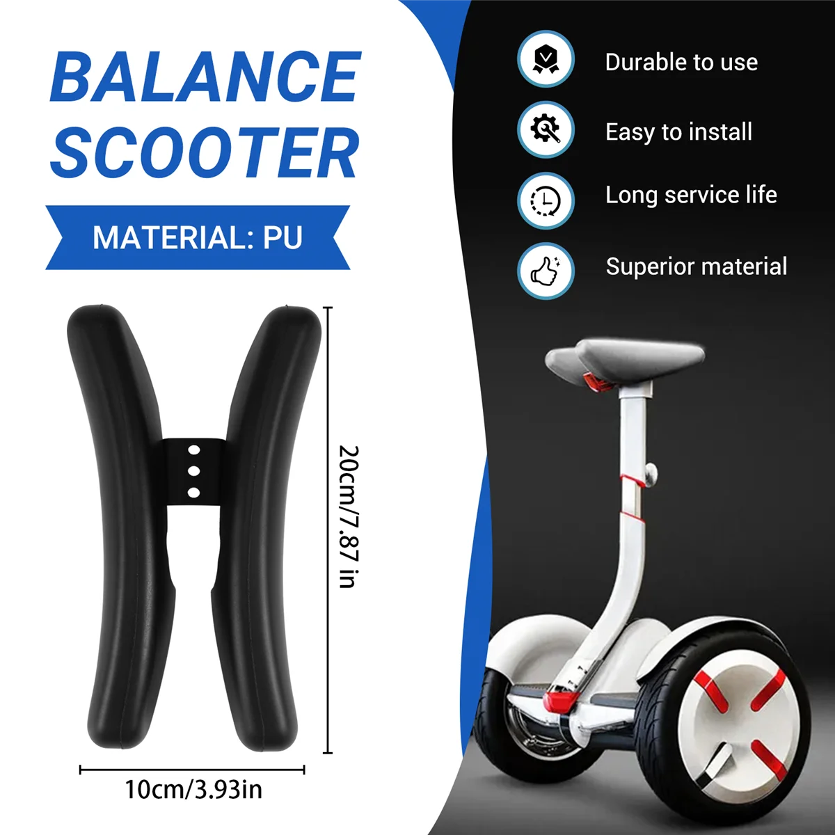 LDHL para Ninebot Mini Pro Balance Scooter Joystick PU manillar PU Control de pie manillar para Xiaomi Mini Balance Scooter