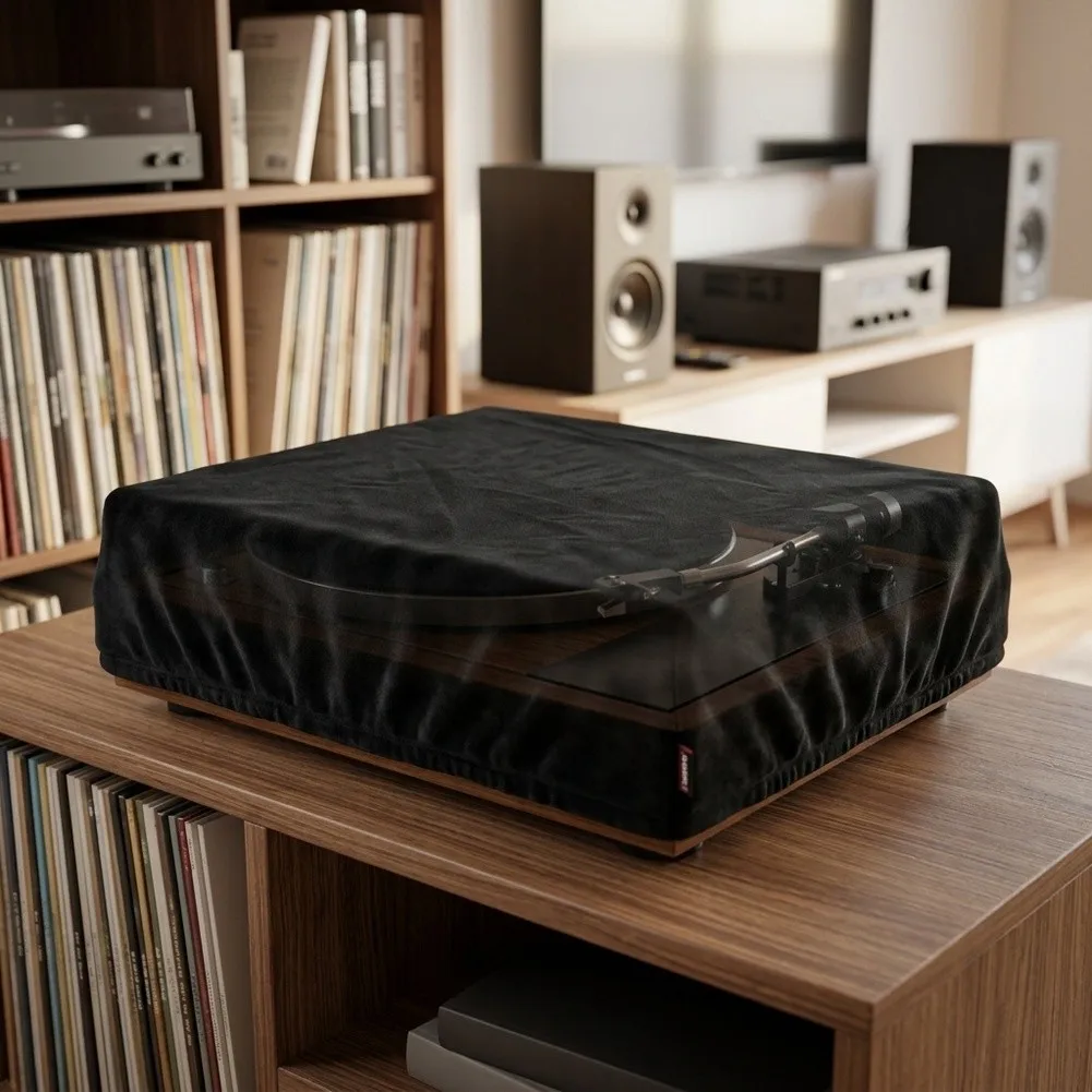Soft Felt Turntable Dust Cover Compatible with For audio-Technica AT-LP70XBT for Full Coverage and Dust Protection
