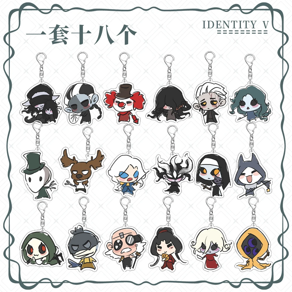 

Anime Identity Ⅴ Alva Lorenz Grace Violetta Antonio Yidhra Jack Joseph Desaulniers Cosplay Acrylic Pendant Keychain Charm Gift