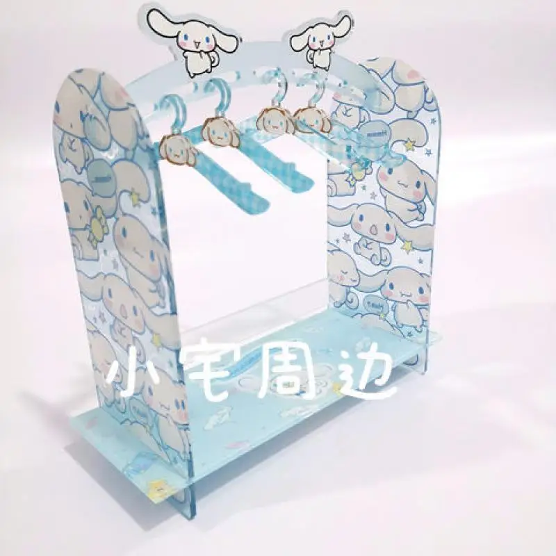 

Sanrio HelloKitty Melody Kuromi Cinnamoroll Pompom Purin Cartoon Doll Coat Hanger Coat Support Acrylic 20cmBJD Coat Hanger