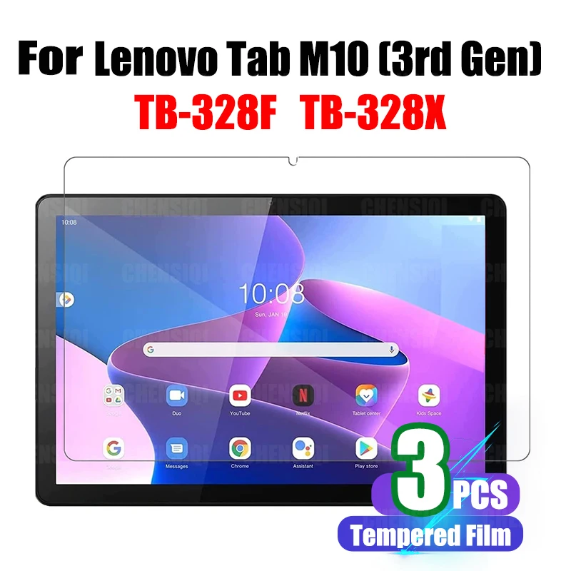 Protetor de tela para Lenovo Tab M10 (3rd Gen) 10,1 polegadas tablet 2022 película protetora de vidro para Lenovo Tab M10 TB-328F/TB-328X