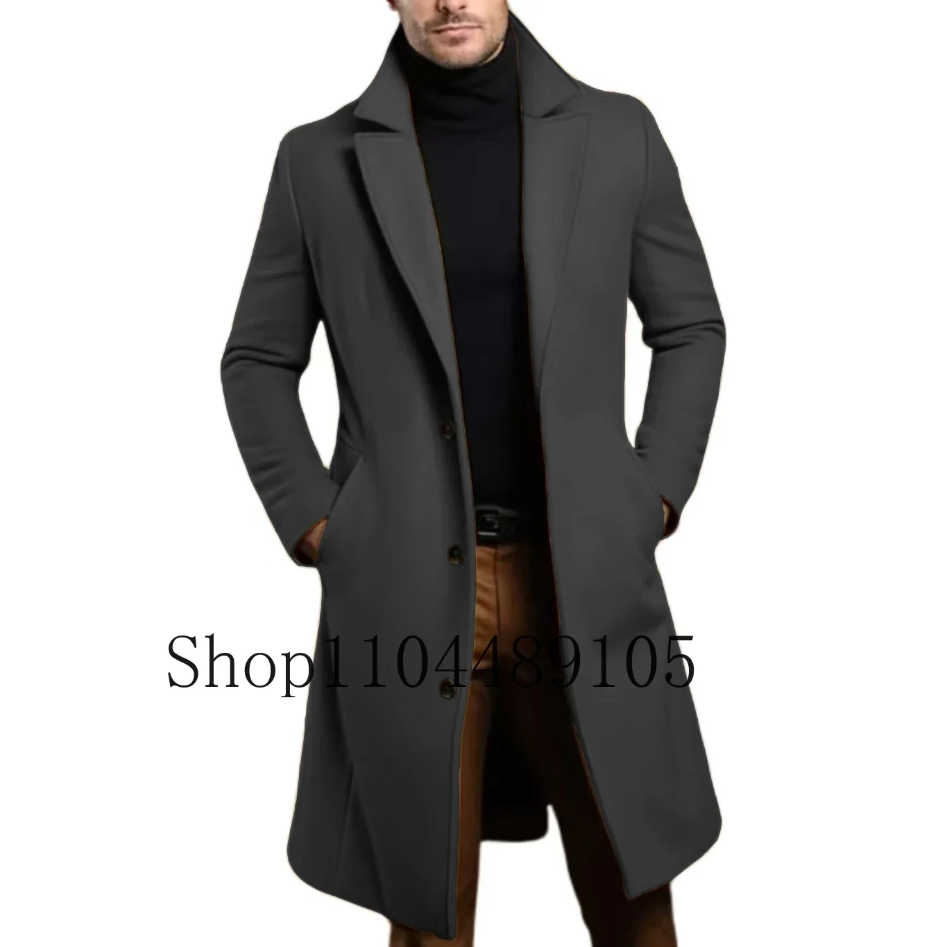 Jaqueta de inverno masculina casaco longo casual negócios cardigan para homem casaco personalização festa à noite atividades de negócios mais recentes