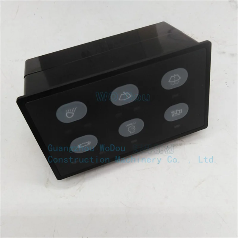 Apply to excavator Carter E320C/312C/330C headlamp switch wiper controller switch panel button 6 button