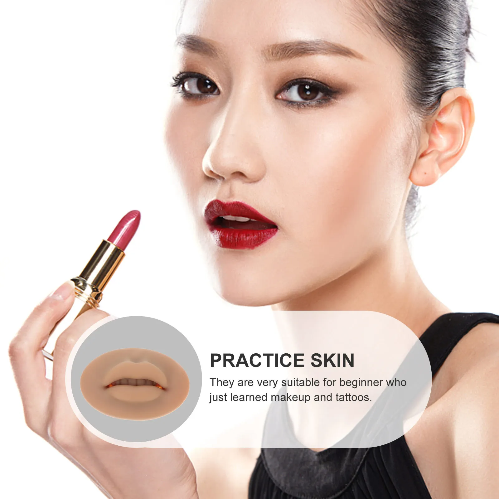 

Силиконовая 5d тренировочная форма для кожи, толстая реалистичная искусственная кожа для тренировки макияжа, тренировочная форма для макияжа