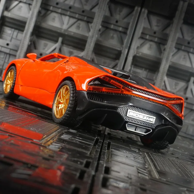 

1:32 Bugatti mistral alloy convertible supercar model doors on both sides that can be opened children's toy car