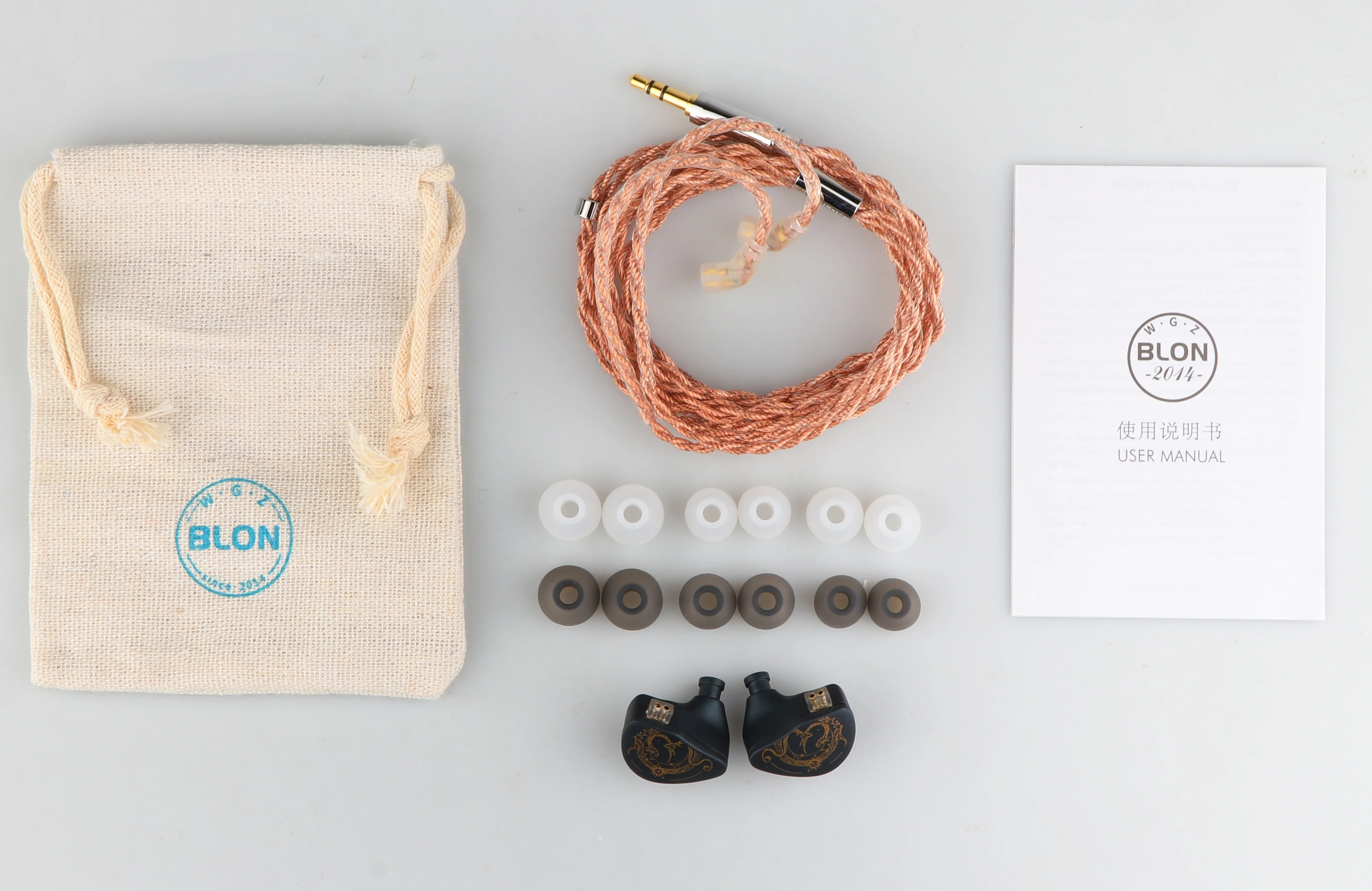 BLON x HBB Z300 10mm 실리콘 다이어프램 이어폰 모니터 음악가 오디오 파일을 위한 분리형 고순도 4 코어 구리 케이블