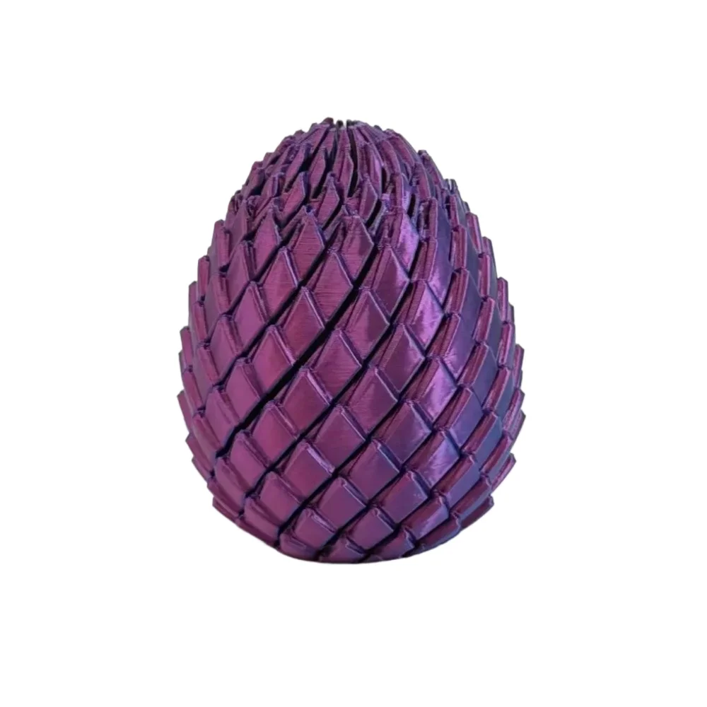 3D-Gedrucktes Drachenei Fidget-Spielzeug Gedrehte Spirale Sensorisches Stressabbau-Ornament Mehrfarbige Schreibtischdekoration Geschenk für Partys