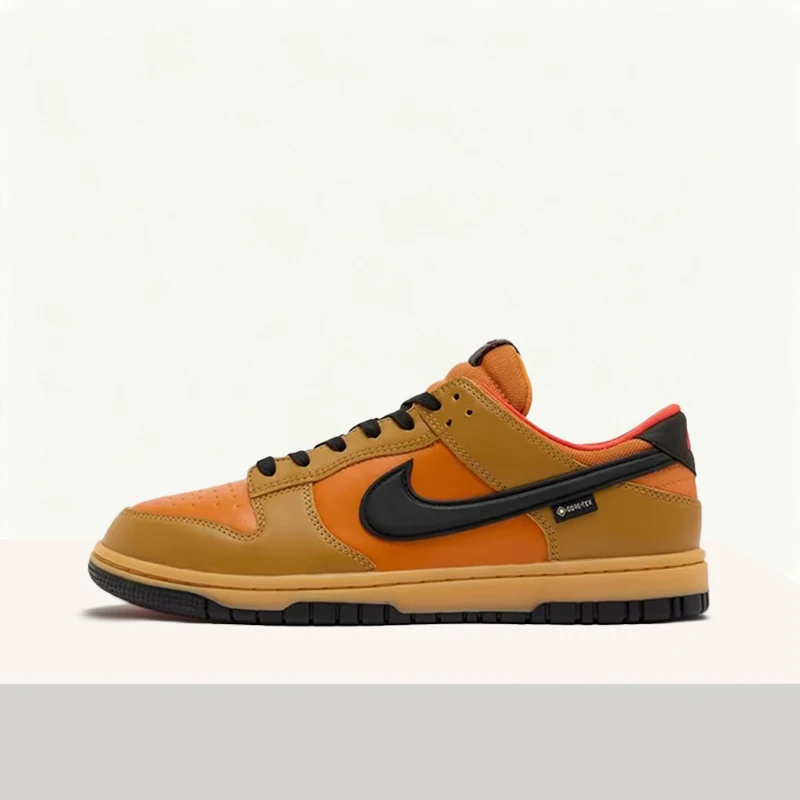 Nike Dunk Low Fashion Classic Retro Everyday Commuter Casual Versatile Low-Top Sneakers Men's Orange HQ2053-700