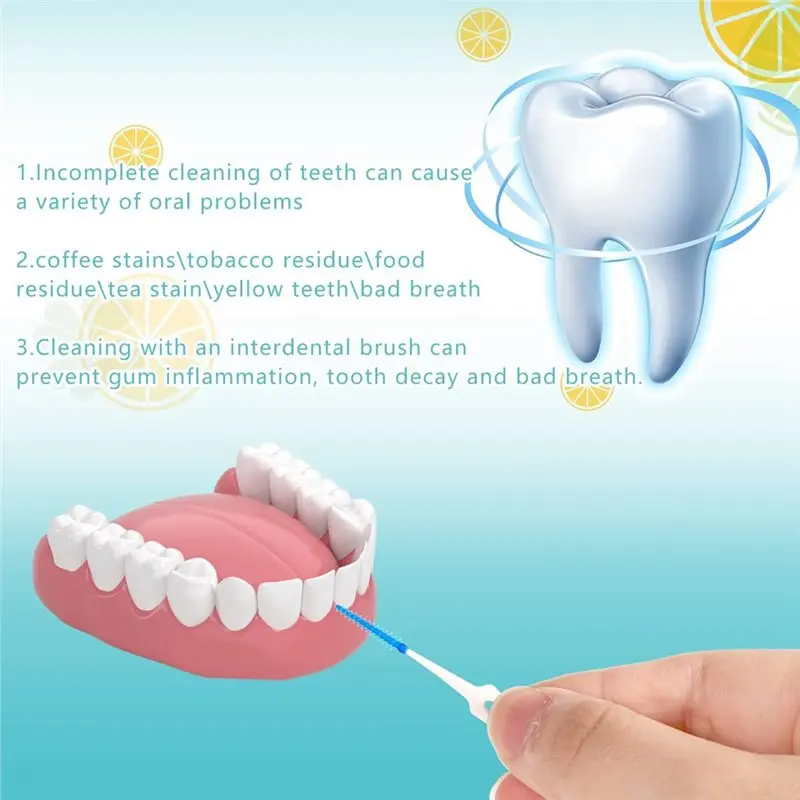 ABGR-لتنظيف الأسنان 220 قطعة من فرش الأسنان من السيليكون لخيط الأسنان #6