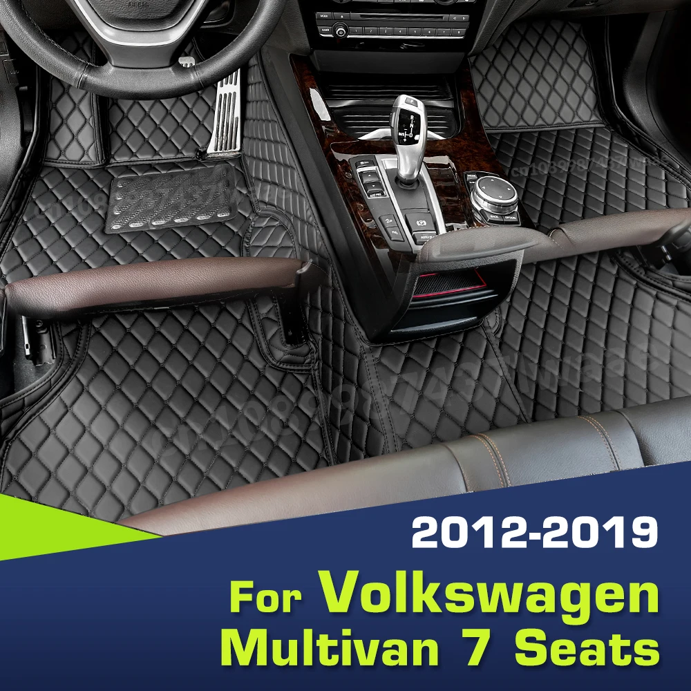 

Автомобильные коврики для Volkswagen VW Multivan 2012-2019 18 17 16 15 14 13, индивидуальные подушечки для ног, ковровое покрытие, аксессуары для интерьера