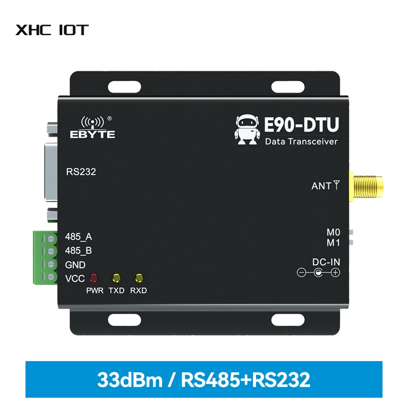 

Wireless Digital Radio RS232/RS485 433MHz LoRa Automatic Relay XHCIOT E90-DTU(400SL33) Modbus Protocol 16KM Transmitter