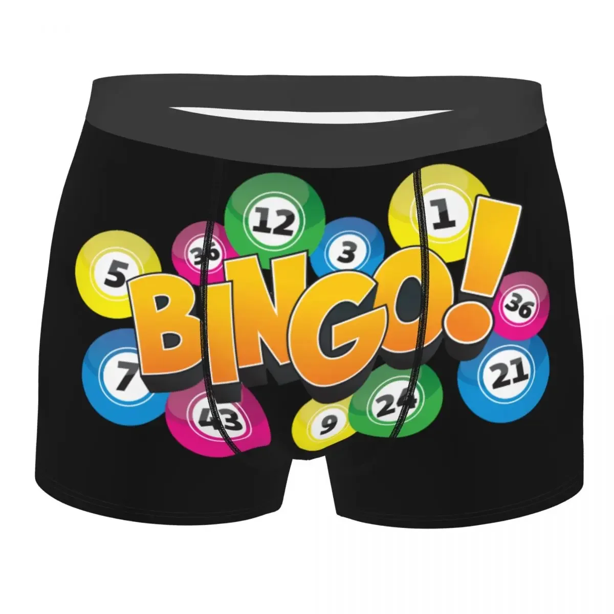 Custom Male Fashion Hot Game Bingo Underwear Boxer Briefs Soft Shorts Panties Underpants