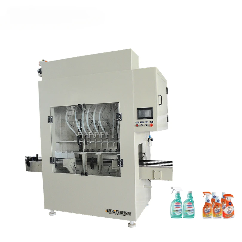 Automatic anti-corrosion pesticide toilet cleaner liquid bottle bleach filling machine