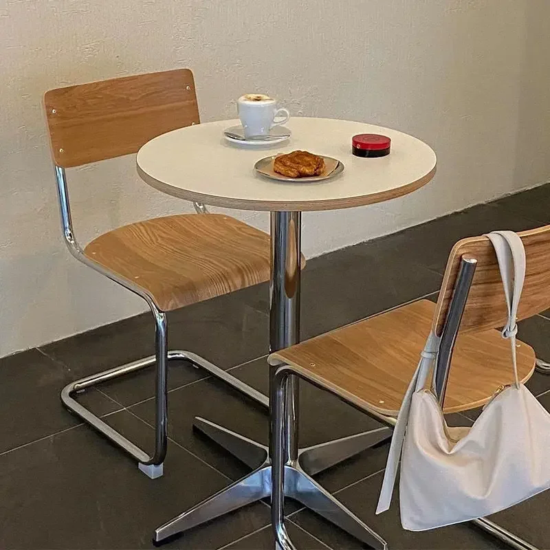 Modern Dining Chairs for Home Use, Curved Backrests, Coffee Shop Seating, Small Apartment, Designer