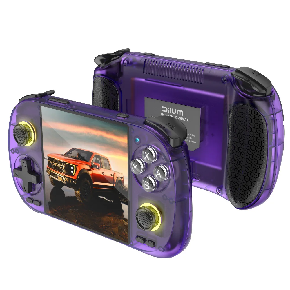D40Max Retro Handheld Game Console 4.0-Inch IPS Touch Screen Open-Source Android Hall Joystick for Gaming