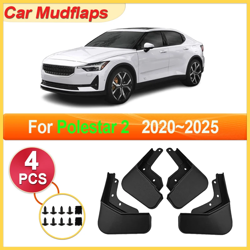 

Car Mudguards Parts For Polestar 2 2024 2020~2025 Car Mudflap Tool Splash Proof Fender Car Flare Cover Guard Auto Mud Accessorie
