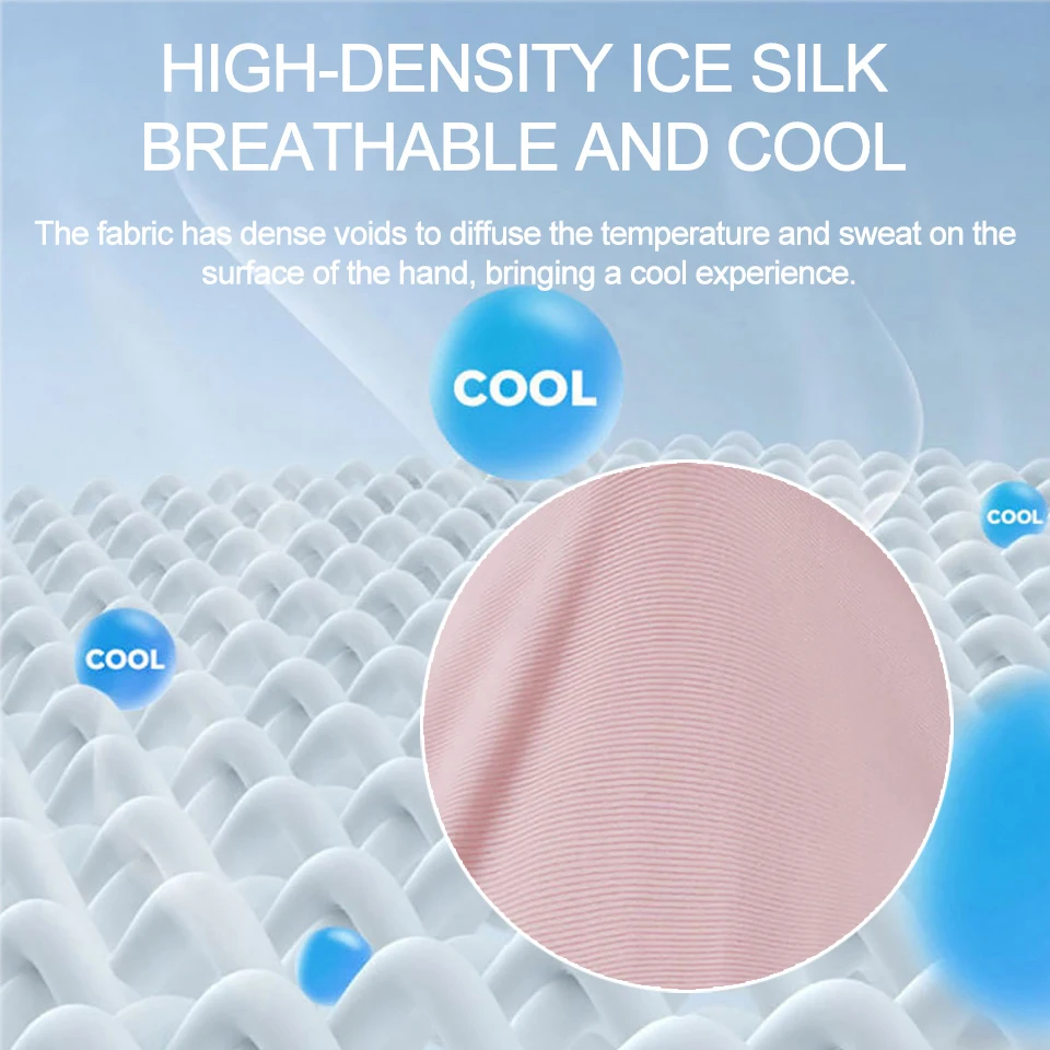 GOBYGO 1 пара солнцезащитных перчаток, ощущение льда, велосипедные силиконовые противоскользящие дышащие велосипедные перчатки с открытым пальцем и сенсорным экраном