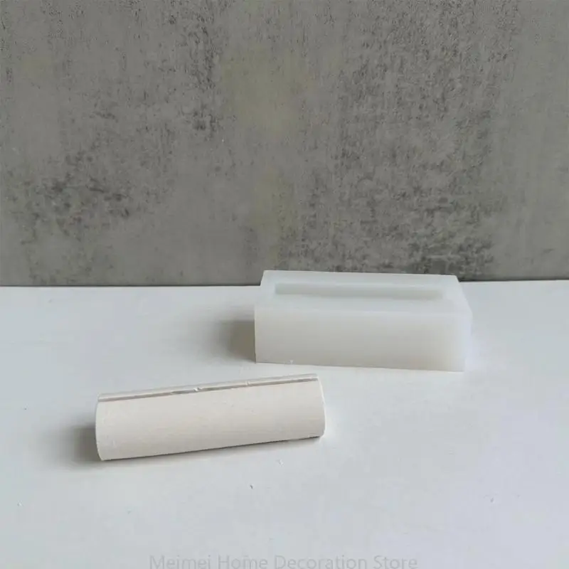 DIY Card Holder Mold Making Crafts Round Cylinder Silicone Mold Epoxy Resin Mould Make Elegant Cards Holder Moulds