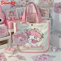 Sanrio Hello Kitty Cinnamoroll Reticule Women Soft Single Shoulder Bag Cartoon Messenger Bags Practical High Capacity Reticule