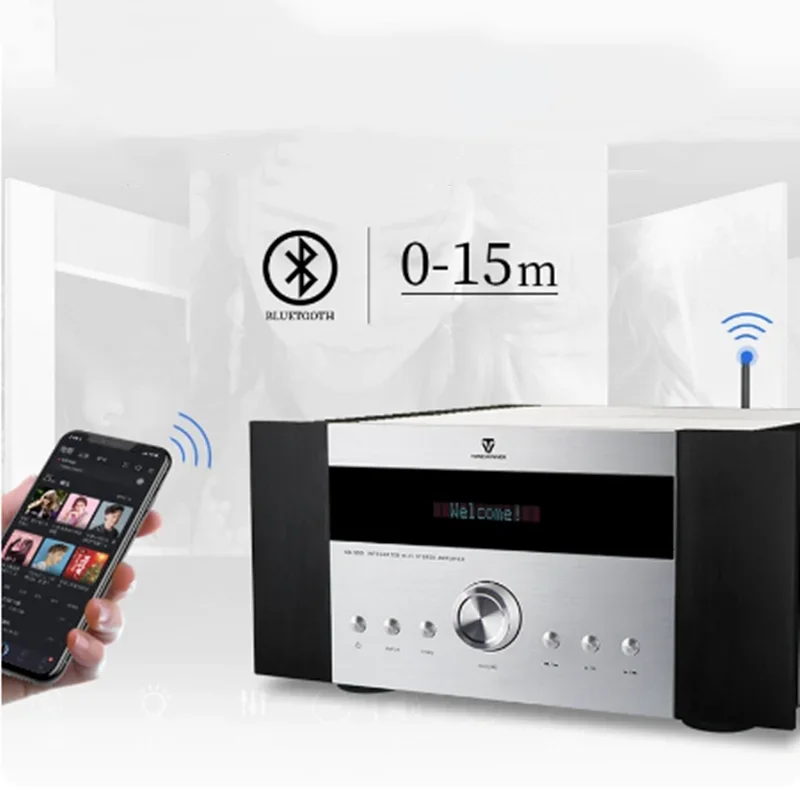 الفائز AD-99D HiFi مكبر كهربائي فئة أ مكبر الصوت تعديل مع بلوتوث USB-الصوت I2S ARC U القرص/TF بطاقة APP التحكم