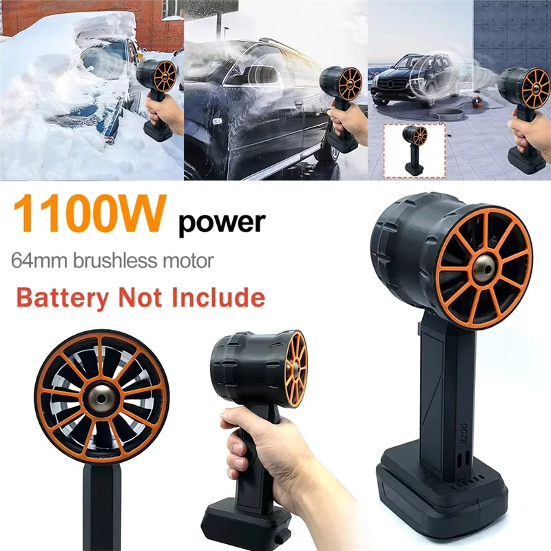 ABKO充電式ターボジェットファン 1800G推力 電動送風機 ドライヤー ダスター 18/21Vバッテリー対応
