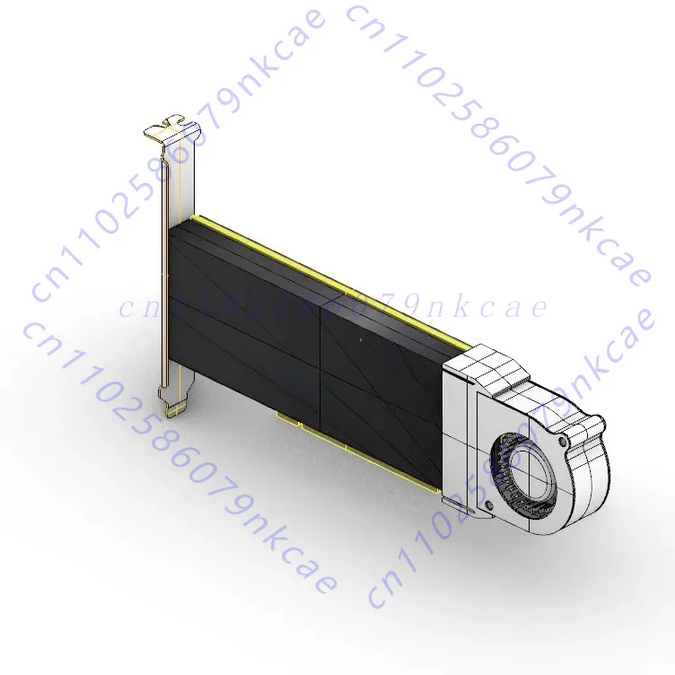 Mute Turbo Fan Heatsink for Cambrian MLU370-S4/MLU270-S4 Computing Cartoons
