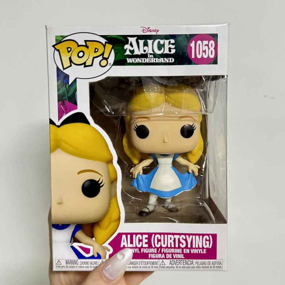 Recién llegados Funkos Disney Alicia en el país de las maravillas Alicia (Curtsying) # 1058 Pops figuras de acción de vinilo exclusivas juguetes muñecas regalos para niños