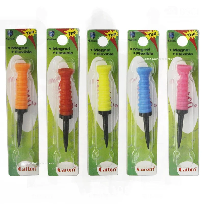 كرة جولف مطاطية ناعمة ذات حد مرن TEE5 اختيار الألوان لتدريب الجولف كرة مرنة لمعدات اللياقة البدنية الرياضية باللون البرتقالي والأحمر