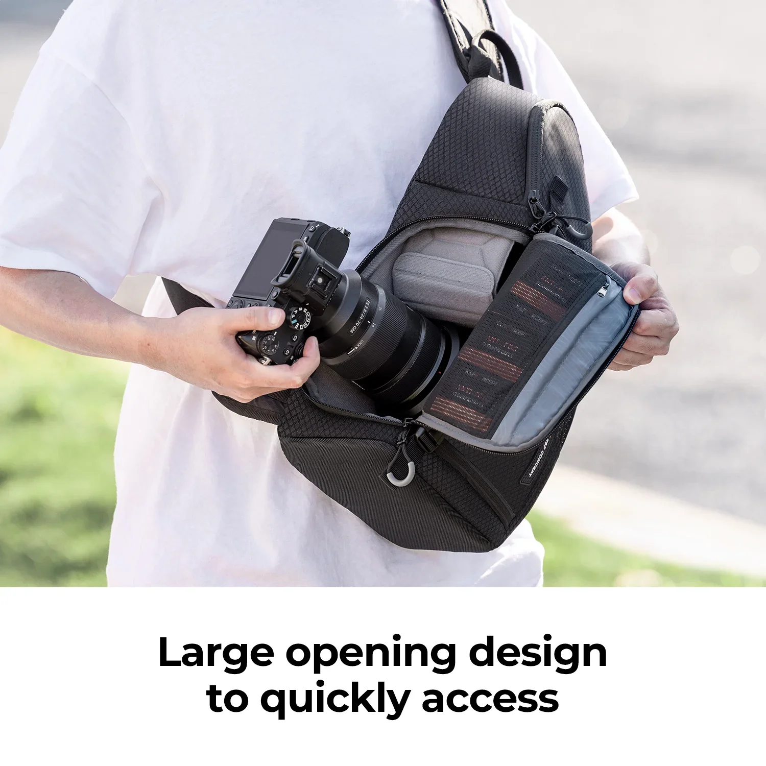 K&F CONCEPT New Pattern Waterproof Professional Camera Shoulder Bag For DSLR Camera Lens Travel Camera Bag