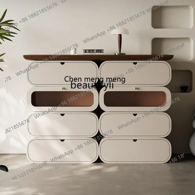 

X A15 New Eight Spares Cabinet Living Room Wall Large Capacity Bedroom Creative Simple Locker Storage Four-Bucket Cabinet