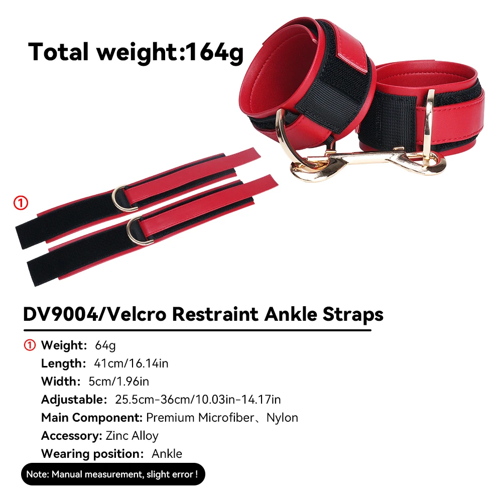 SXM Adjustable Restraint Wristband Ankle Straps Ankle Cuffs Binding Straps Handcuffs Adult Sex Toys For Men Gay BDSM Games 2