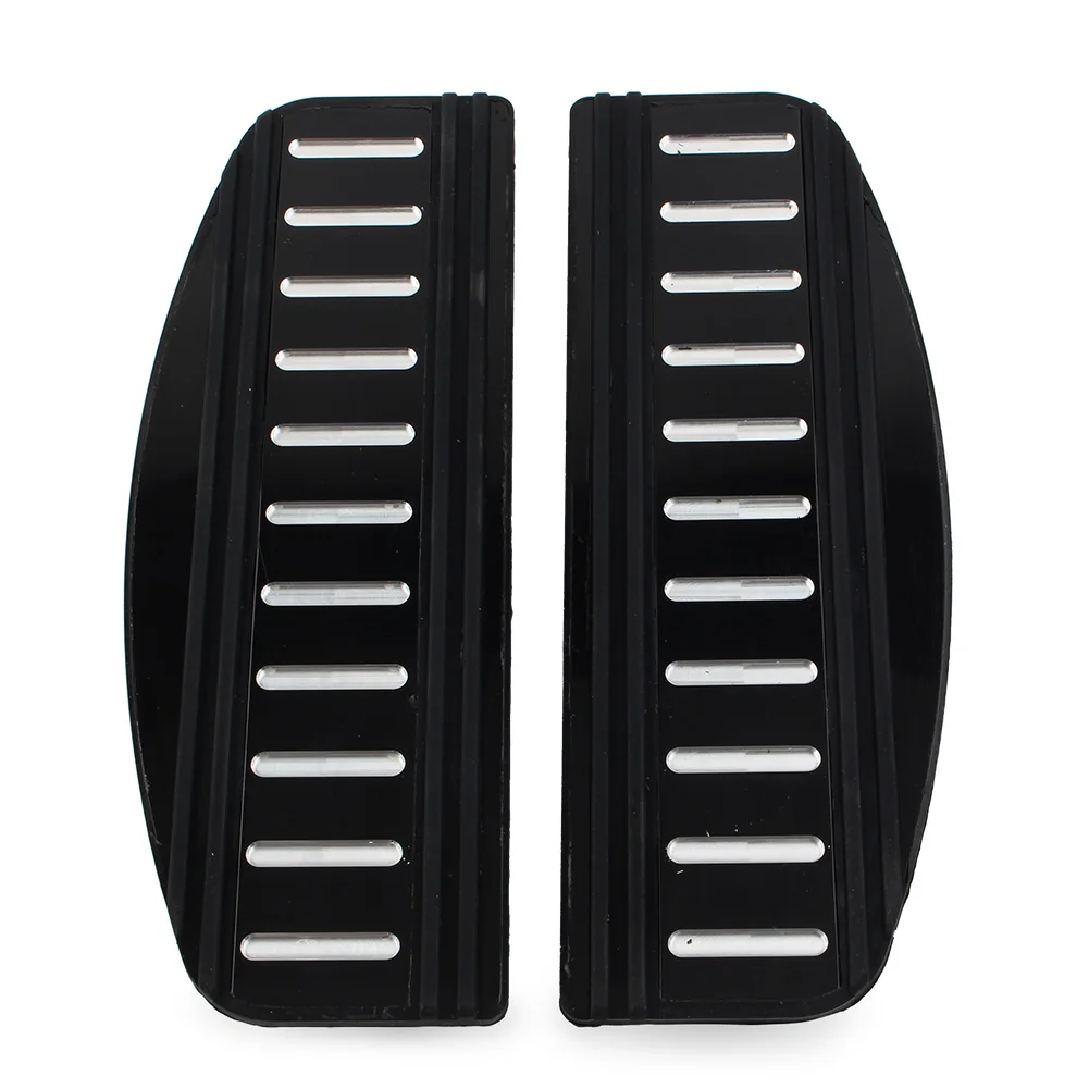 1Pair Black Motorcycle Rider Insert Floorboard Footboard Kit For Harley Touring 1986-2019 FLHR