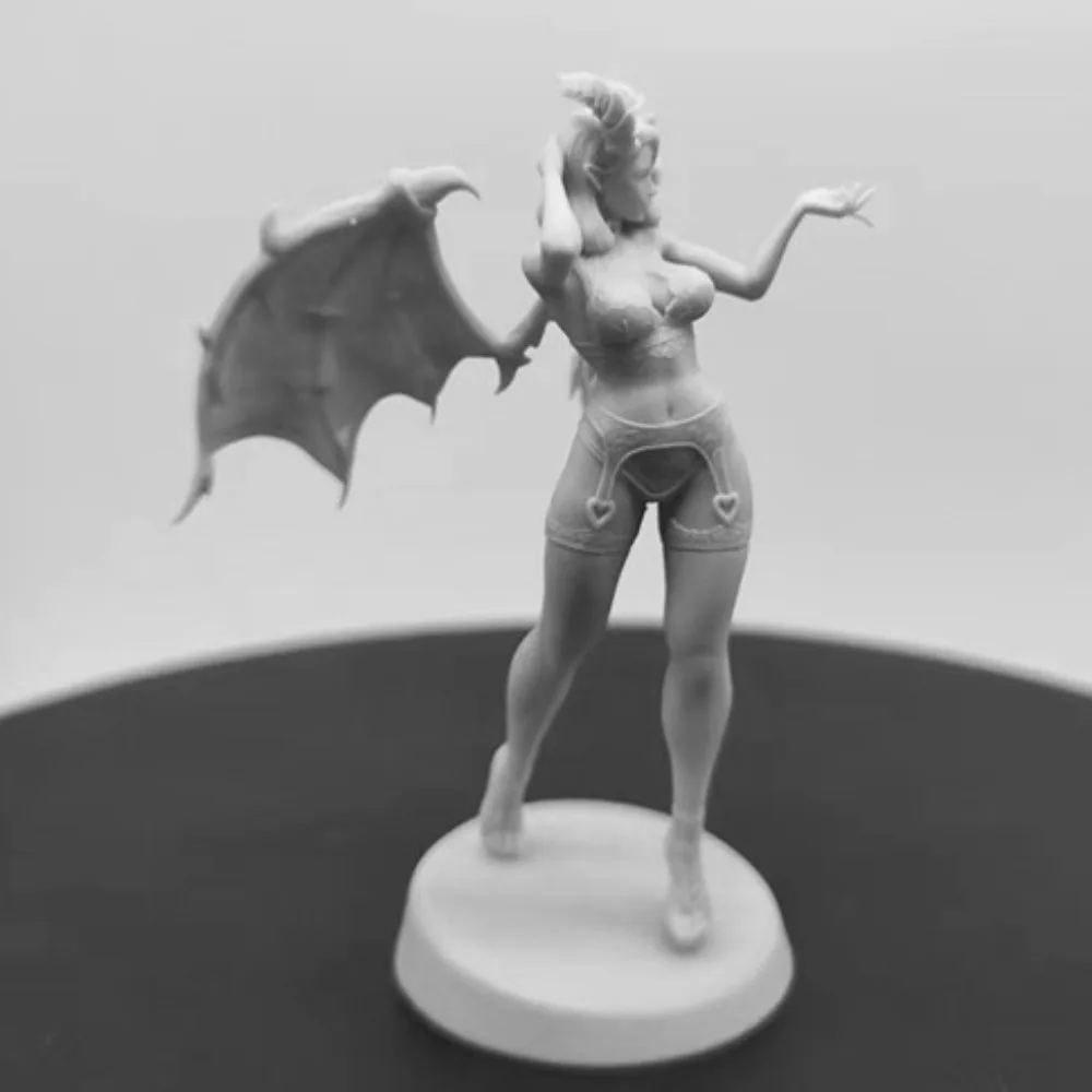 1/24 Scale Resin Figure Assembled Model Kit Succubus Miniature Statue GK Toy Unassembled and Unpainted Free Shipping