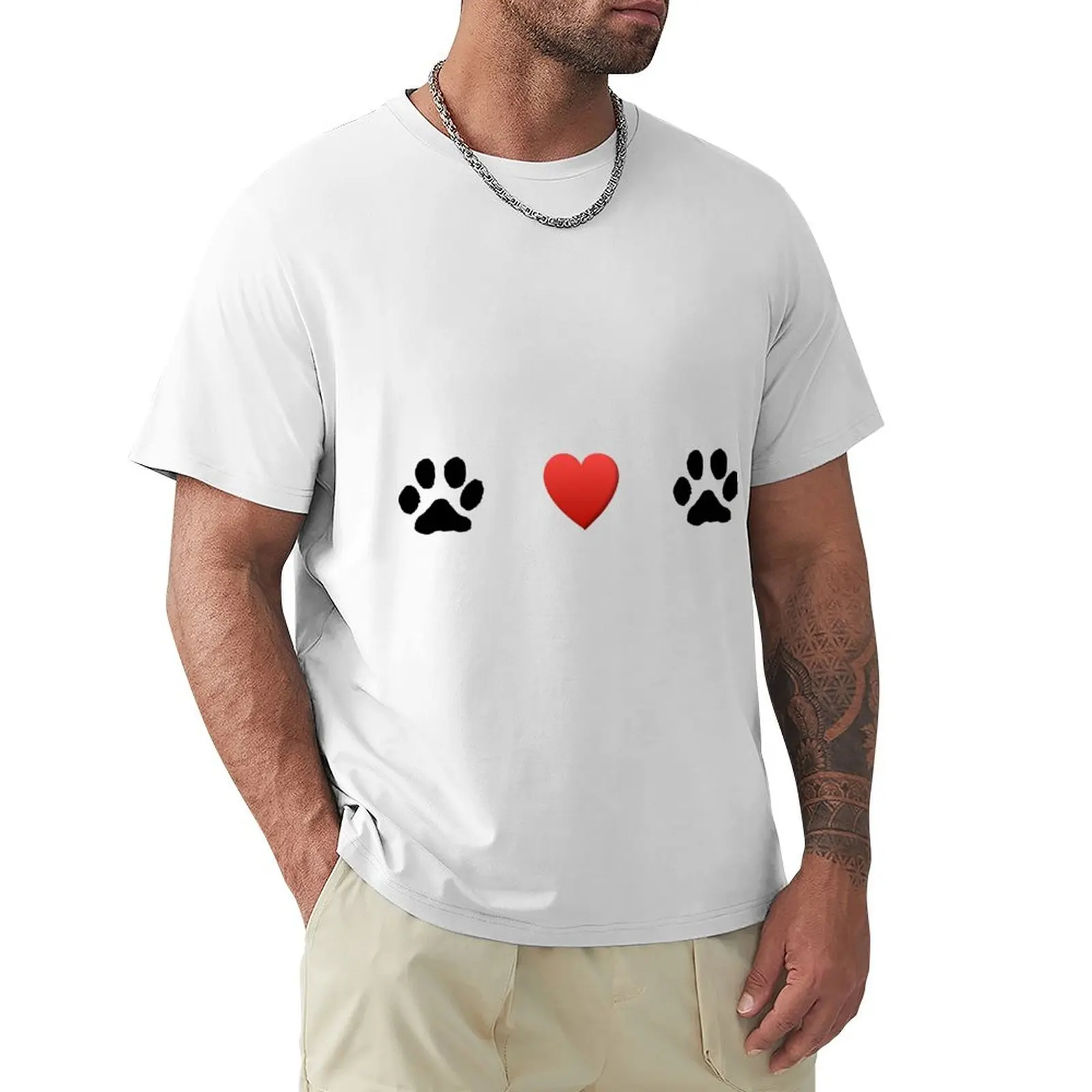 valentine dog pet bowl T-Shirt customs korean fashion men workout shirt