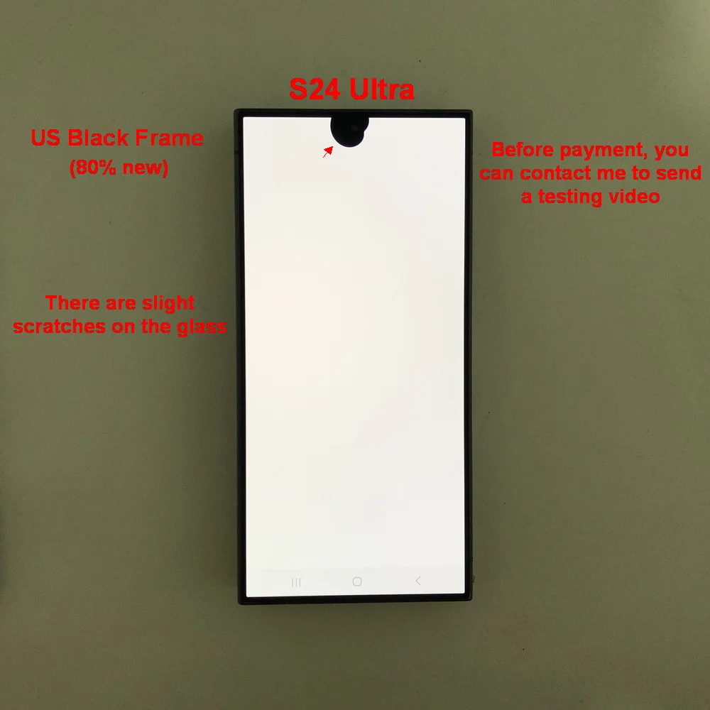 6.8' Super AMOLED For Samsung Galaxy S24 Ultra 5G S928B S928U S928E LCD Display Touch Screen Digitizer With Defects Screen image 3