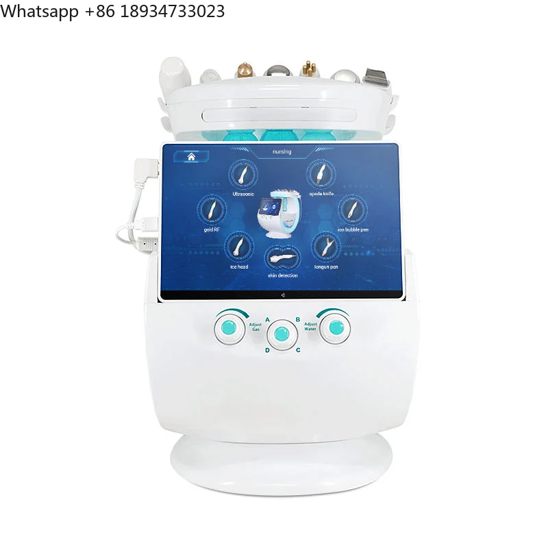 Multi 7 in 1 Hydro Dermabrasion Water Jet Hydradermabrasion Scrubber Deep Cleaning Machine With  Analyzer