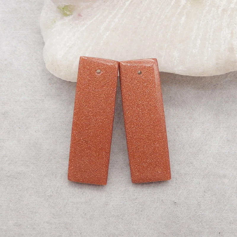 

Sales 1Pairs Red Sand Sun Sita Fashion Style Women Earrings 33x11x4mm 6g Semiprecious Stone Fashion Women Earrings Accessories