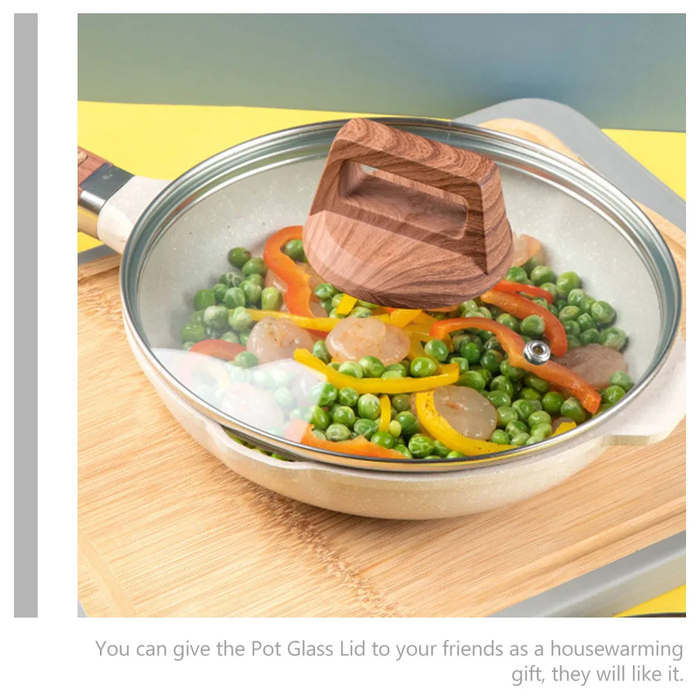 

Professional Glass Pot Lid Suitable for Multiple Uses Heat Resistant Shockproof Replacement for Pans and Woks Pan Lid