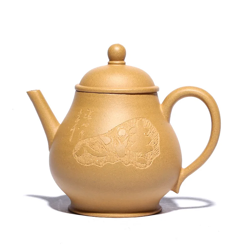 Handmade Purple Clay Teapot, Zisha Teapot, Ore Gold Section, Mud Qingxiang, Yixing Handmade Pot, Kung-Fu Teaware