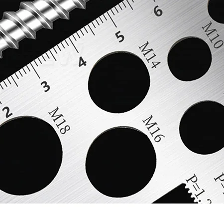 Thread Pitch Gauge Measurement Ruler For Screw Space Saving Measuring Gauge Tool For Bit Bolt Nut Screw Craft Industry And Home