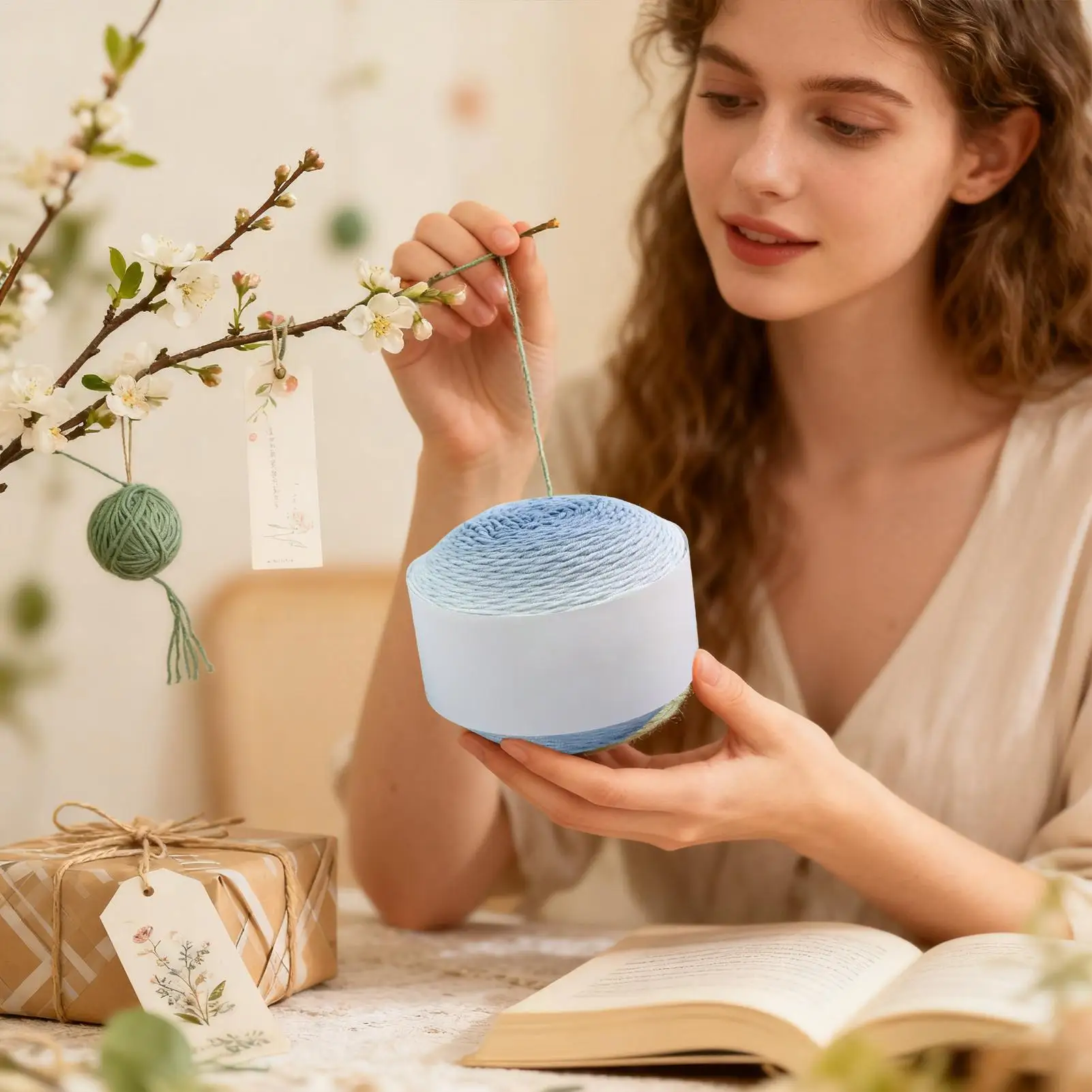 

Knitting Yarn 4 Pieces Gradient Crafts Cord Blanket Yarn For Hobbyists Quilting Projects Embroidery Work Fabric Repair Scarf