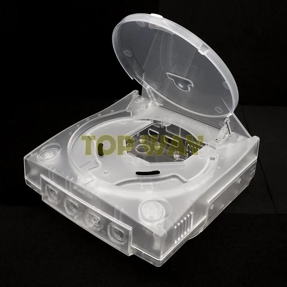 1 Buah Kotak Pelindung Konsol Game Casing Tembus Pengganti Cangkang untuk Aksesori Gaming Cangkang Pelindung DC Dreamcast SEGA