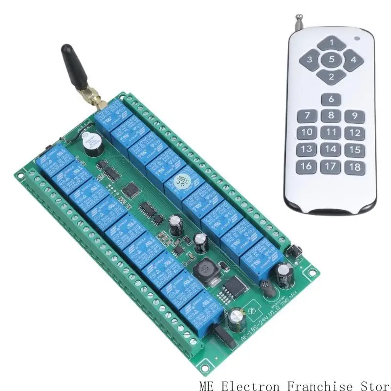 

T5EA Remote Control Wireless Switch 12V-36V 18 Way Receiver 18CH Transmitter
