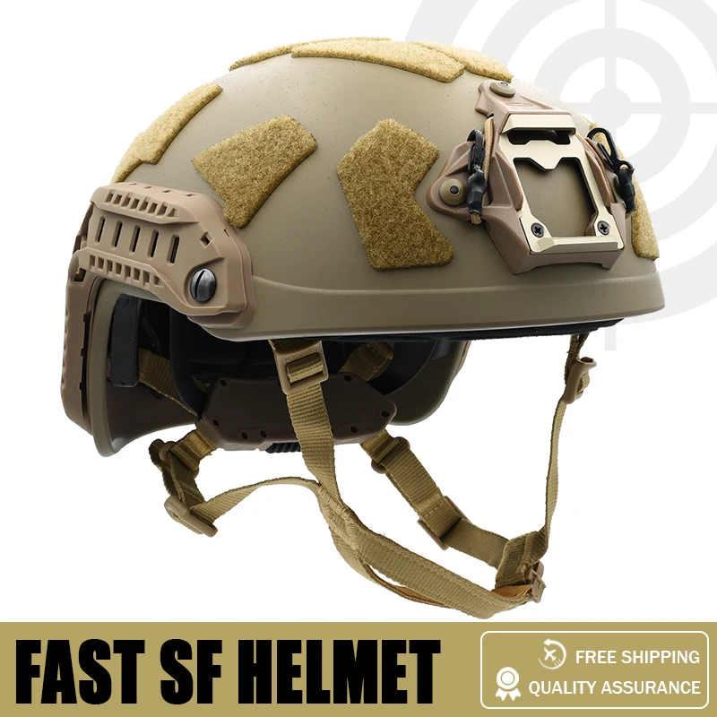 

Tactical FAST SF Helmet for Airsoft Skirmish Hunting & Mil Training Protective Rescue Helmet Outdoor Climbing Helmet