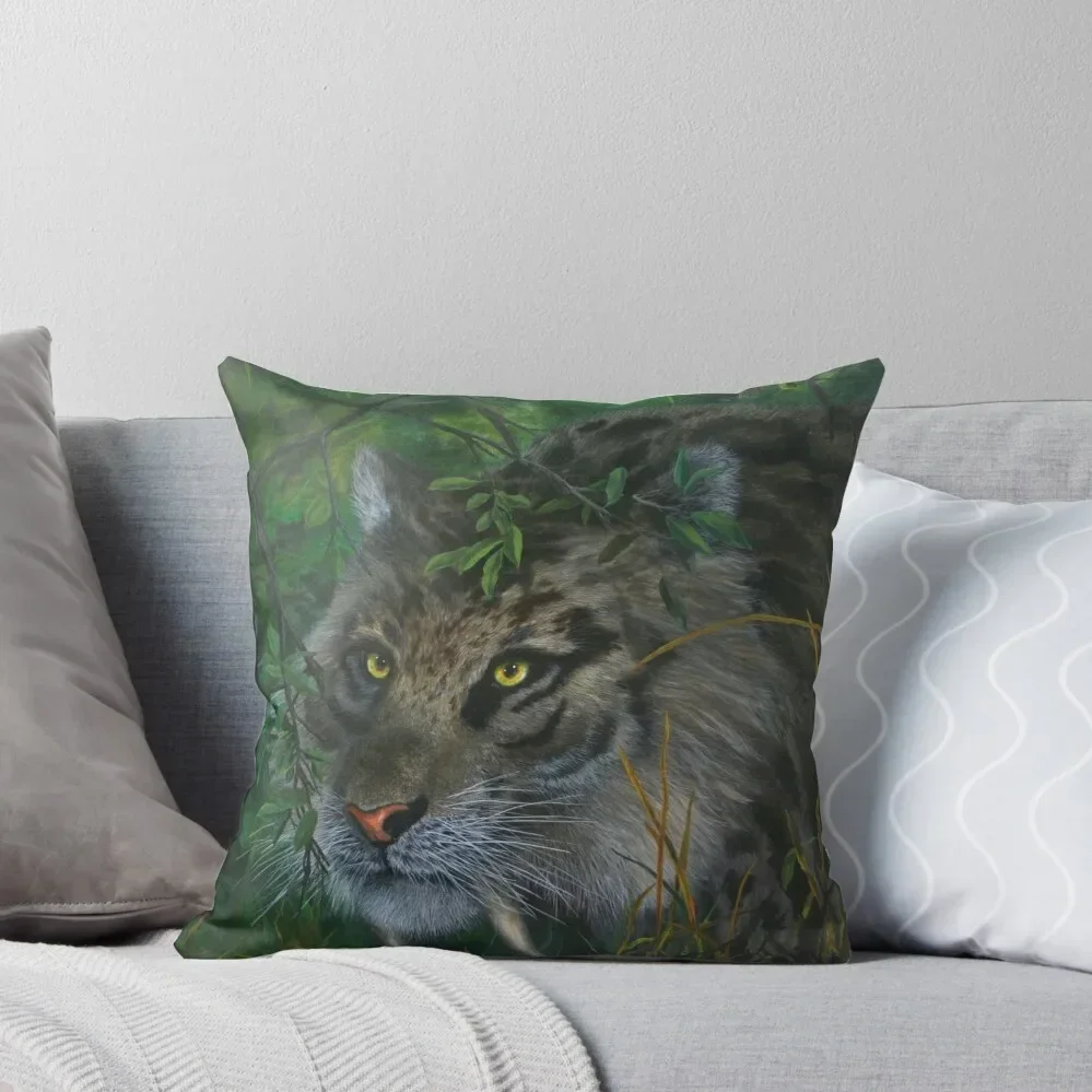 SABER TOOTH TIGER Smilodon fatalis Throw Pillow Cusions Cover Decorative Sofa Cushion pillow