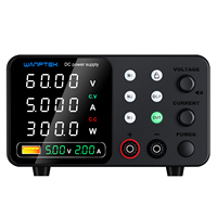 WANPTEK Precision Adjustable DC Power Supply, 0-60V 0-5A Variable Voltage Current Regulator With Dual Display, For Lab & School