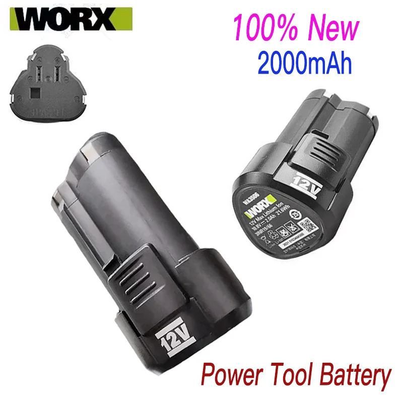 

100% New Original 2.0/4.0Ah for WORX Kress 12V WA3506 WU127 WU128 WU130 WU131X WU132 WU280 WX128 WX540 Power Tool Battery