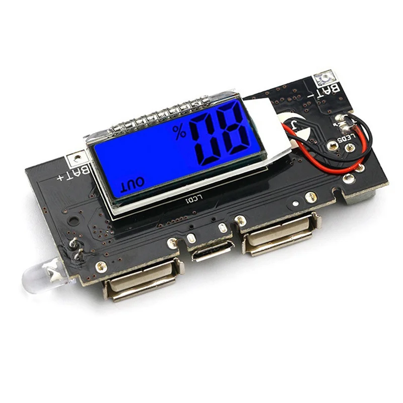 

5 шт. модуль питания двойной USB 5 В 1 А 2,1 А мобильный модуль питания повышающий модуль с дисплеем модуль зарядной платы