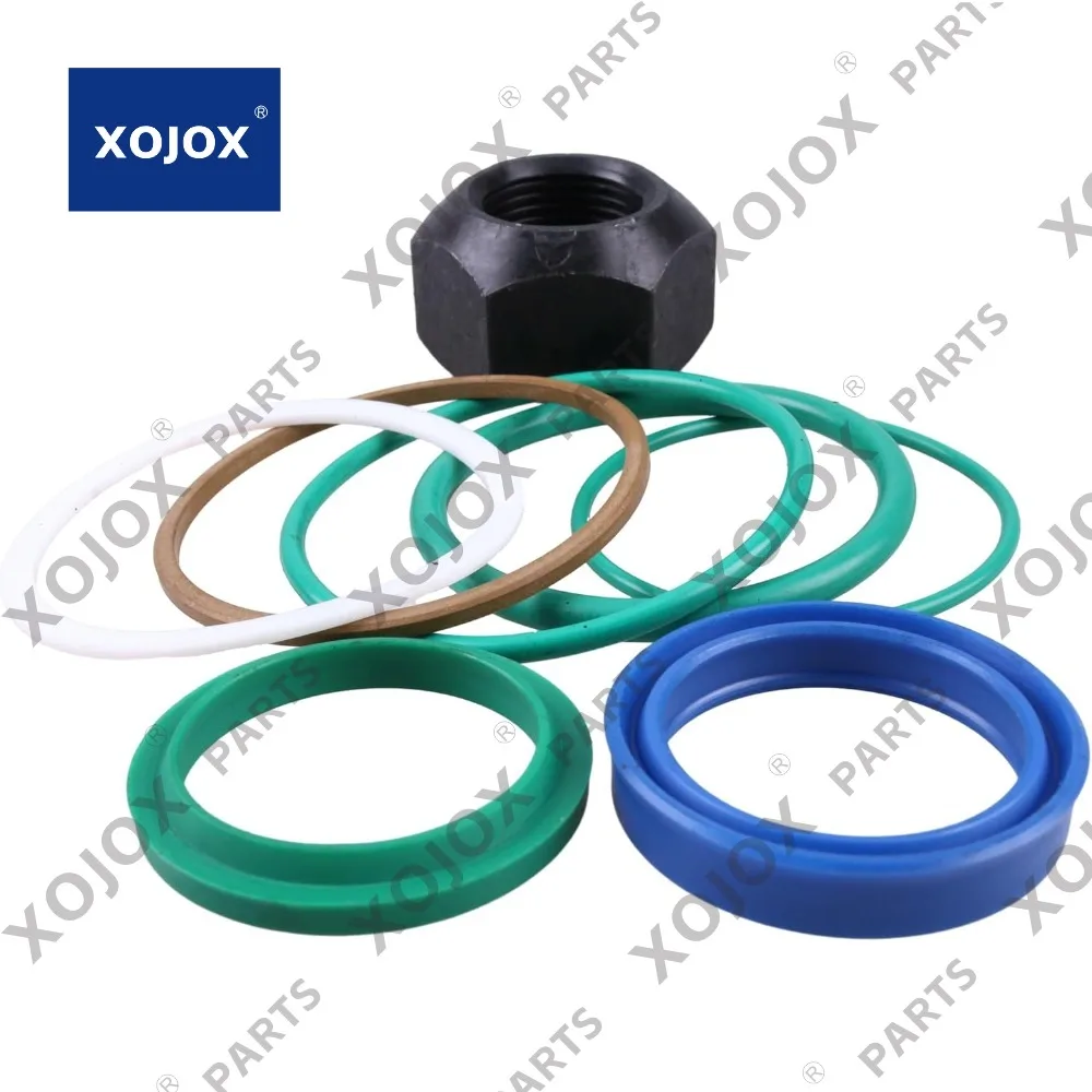 

XOJOX Tilt Cylinder Seal Kit with Nut 7199903 Compatible With Bobcat S510 S530 S550 S570 S590 T595 S595 T590 T595 E25 E26 E27 E2
